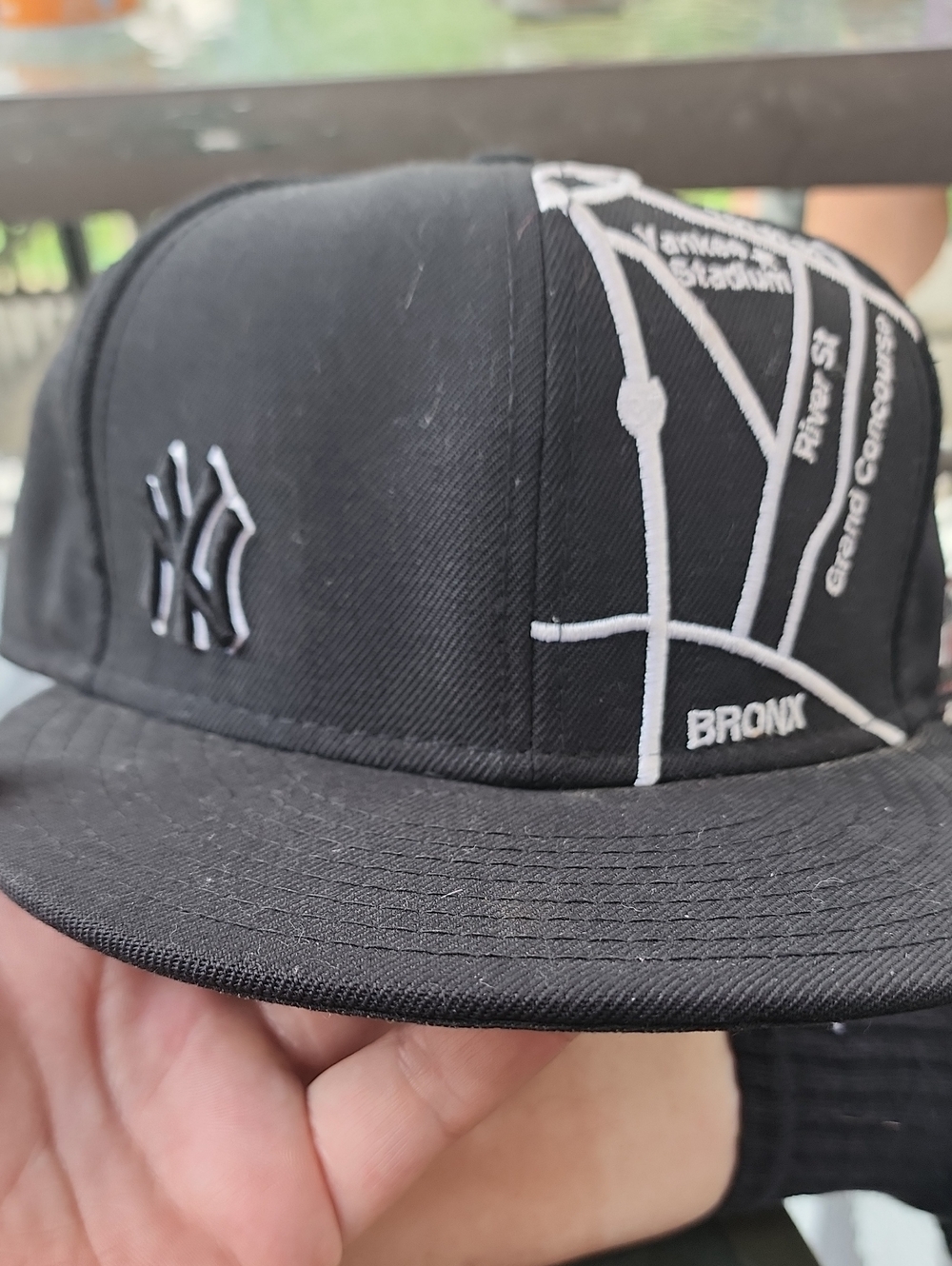 New Era 59Fifty New York Yankees Black BRONX Map 7 1/4 Fitted Hat Cap